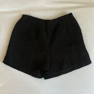Classic High Waisted Black Shorts
